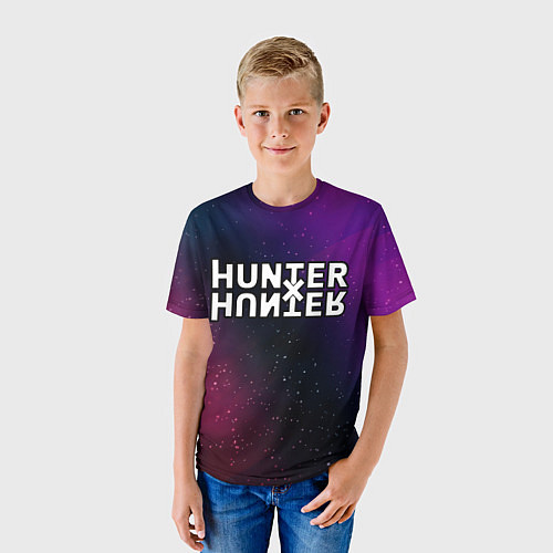 Детская футболка Hunter x Hunter gradient space / 3D-принт – фото 3