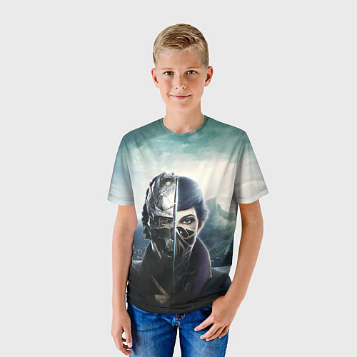 Детская футболка Dishonored - Эмили Колдуин / 3D-принт – фото 3