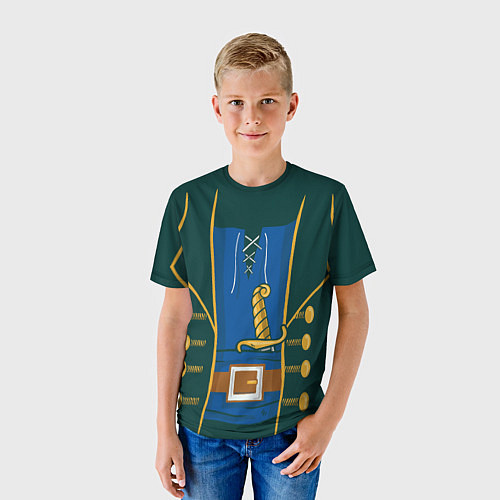 Детская футболка Костюм Доктора Ливси - Остров Сокровищ / 3D-принт – фото 3