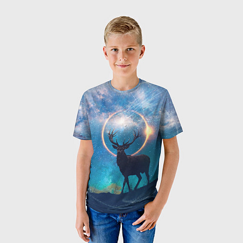 Детская футболка Мистический олень / 3D-принт – фото 3