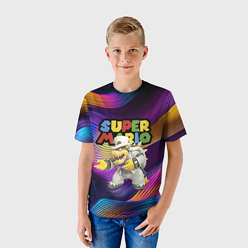 Детская футболка Super Mario - Bowser - Nintendo / 3D-принт – фото 3