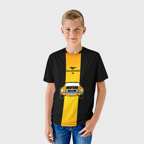 Детская футболка Авто ford mustang / 3D-принт – фото 3