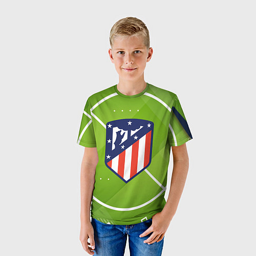 Детская футболка Atletico madrid Поле / 3D-принт – фото 3