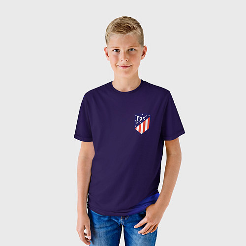 Детская футболка Фк Atletico абстракция / 3D-принт – фото 3