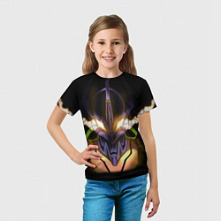 Футболка детская Eva 01: Evangelion, цвет: 3D-принт — фото 2