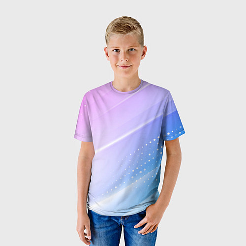 Детская футболка Абстракция с неоном / 3D-принт – фото 3
