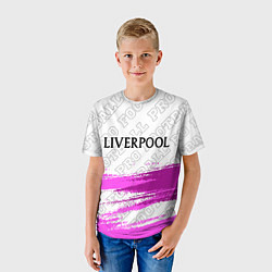 Футболка детская Liverpool pro football: символ сверху, цвет: 3D-принт — фото 2