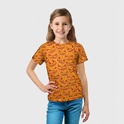 Футболка детская Halloween Pumpkin Pattern, цвет: 3D-принт — фото 2
