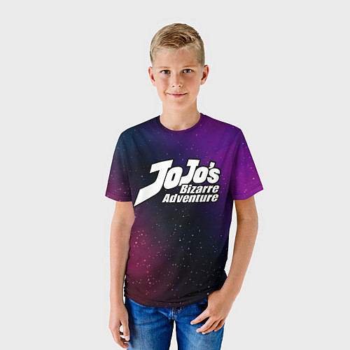 Детская футболка JoJo Bizarre Adventure gradient space / 3D-принт – фото 3