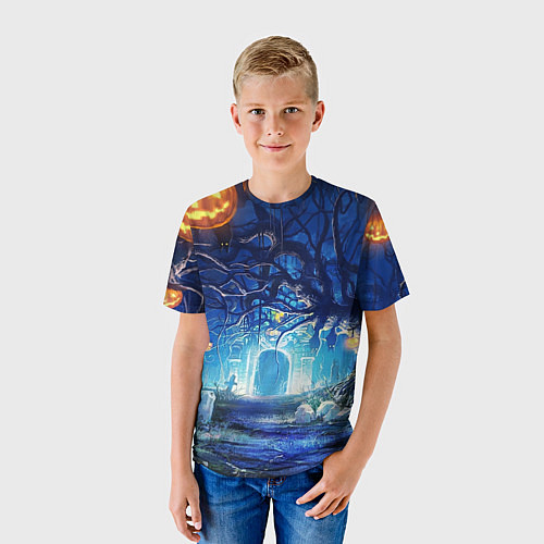 Детская футболка Ночь Halloween / 3D-принт – фото 3
