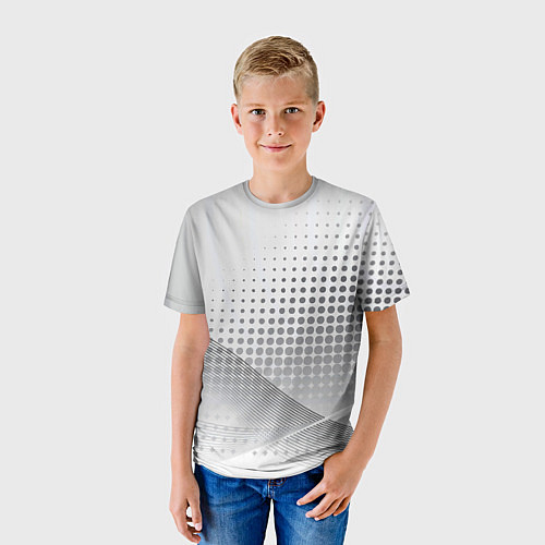 Детская футболка Стальной градиент / 3D-принт – фото 3