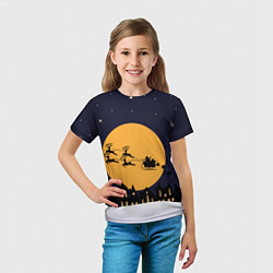 Футболка детская Городской новгодний пейзаж, цвет: 3D-принт — фото 2