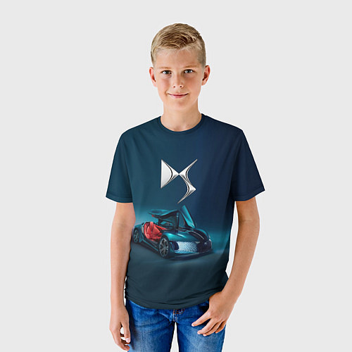 Детская футболка Citroen DS Spirit Concept / 3D-принт – фото 3