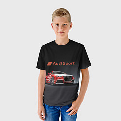 Футболка детская Audi sport - racing team, цвет: 3D-принт — фото 2