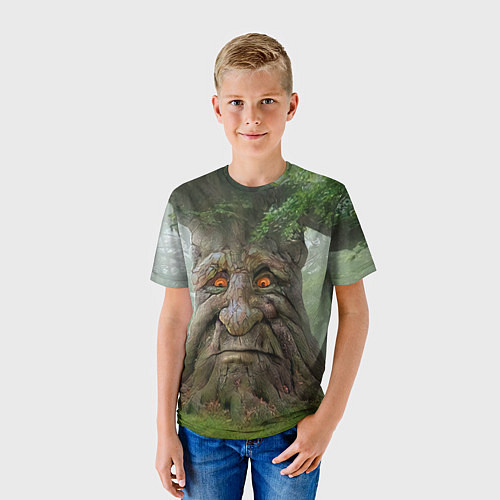 Детская футболка Мудрое таинственное дерево / 3D-принт – фото 3