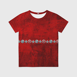 Футболка детская Красный градиент, цвет: 3D-принт