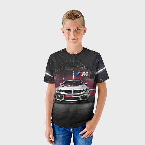 Детская футболка BMW M4 GT4 - Motorsport / 3D-принт – фото 3