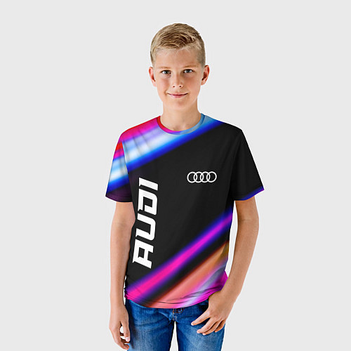 Детская футболка Audi speed lights / 3D-принт – фото 3
