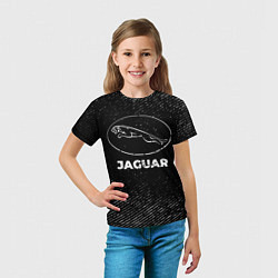 Футболка детская Jaguar с потертостями на темном фоне, цвет: 3D-принт — фото 2
