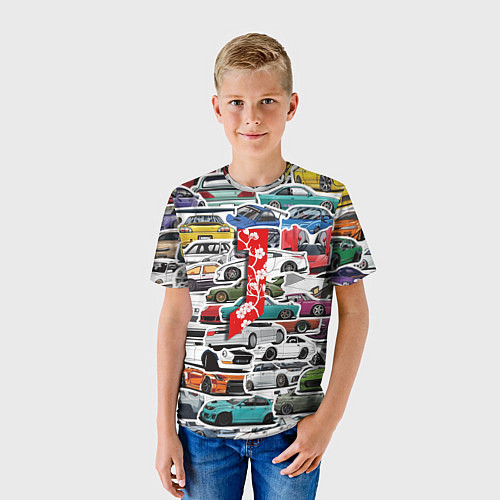 Детская футболка JDM автомобили 90х / 3D-принт – фото 3
