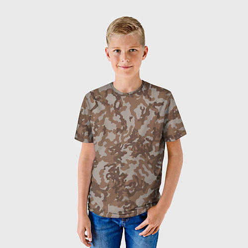 Детская футболка Камуфляж ВСР-84 песчаный / 3D-принт – фото 3