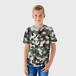 Футболка детская Камуфляж Jieitai, цвет: 3D-принт — фото 2