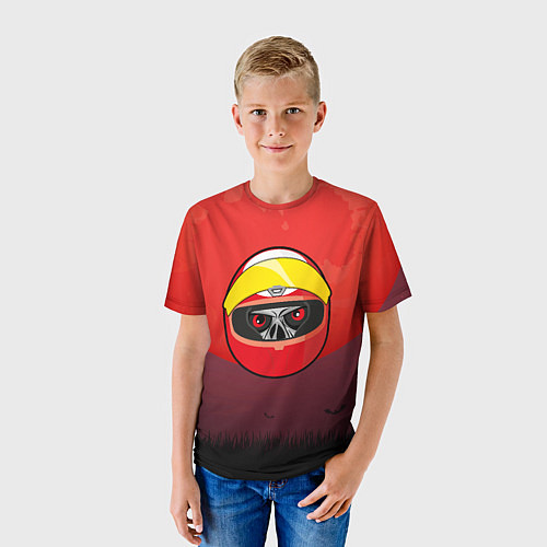 Детская футболка Горилла в шлеме / 3D-принт – фото 3