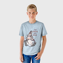 Футболка детская More hugs, цвет: 3D-принт — фото 2