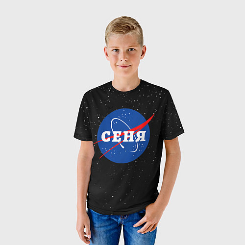 Детская футболка Сеня Наса космос / 3D-принт – фото 3
