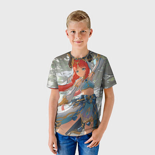 Детская футболка Нилу Геншин Импакт / 3D-принт – фото 3