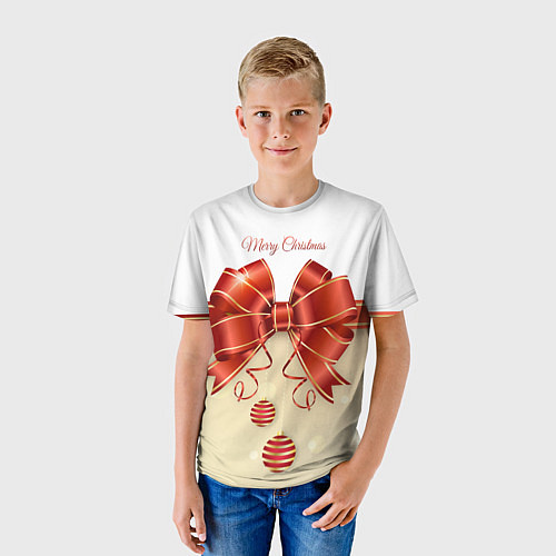 Детская футболка Подарочный бант с лентой / 3D-принт – фото 3