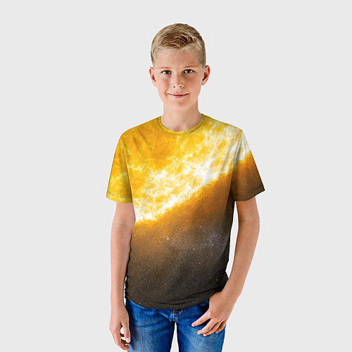 Детская футболка Солнце в космосе / 3D-принт – фото 3