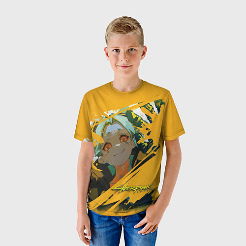 Детская футболка Ребекка из Киберпанка / 3D-принт – фото 3