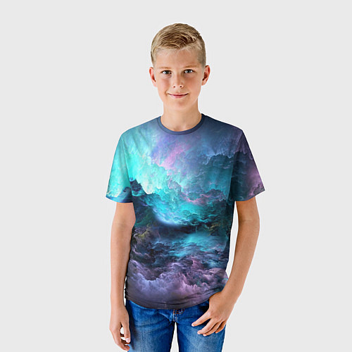 Детская футболка Спящий космос / 3D-принт – фото 3