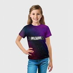 Футболка детская Bleach gradient space, цвет: 3D-принт — фото 2