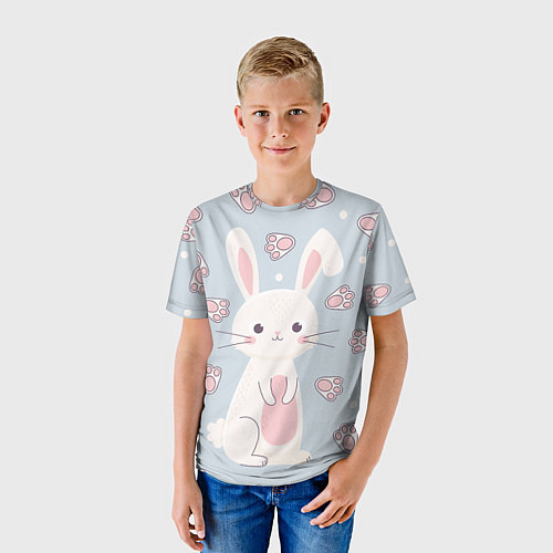 Детская футболка Маленький зайчонок / 3D-принт – фото 3