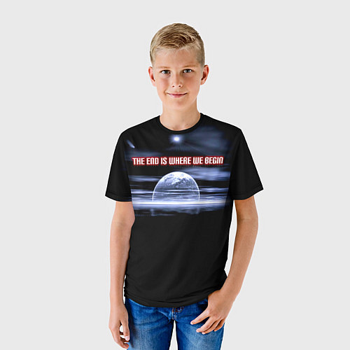 Детская футболка Thousand Foot Krutch - The End Is Where We Begin / 3D-принт – фото 3