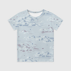 Футболка детская Полёт птиц ласточек, цвет: 3D-принт