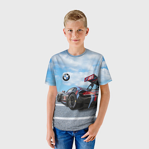 Детская футболка BMW racing team - Motorsport - M Performance / 3D-принт – фото 3