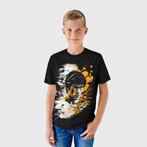 Детская футболка Брюс Ли в стиле поп арт / 3D-принт – фото 3