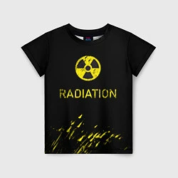 Футболка детская Radiation - радиационная опасность, цвет: 3D-принт