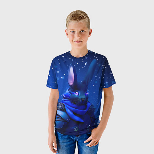 Детская футболка Кролик в доспехах / 3D-принт – фото 3