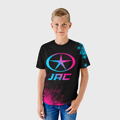 Детская футболка JAC - neon gradient / 3D-принт – фото 3