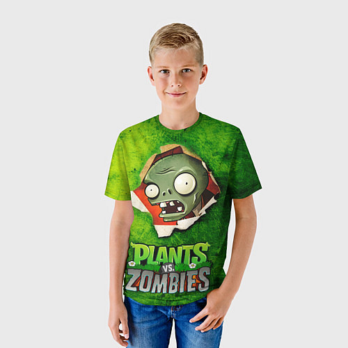 Детская футболка Green zombie / 3D-принт – фото 3