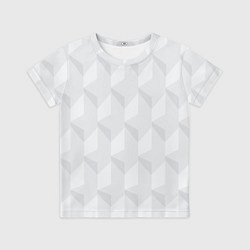 Футболка детская Абстрактная серая геометрическая текстура, цвет: 3D-принт