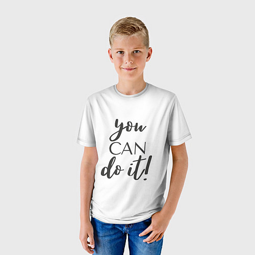 Детская футболка You can do it / 3D-принт – фото 3