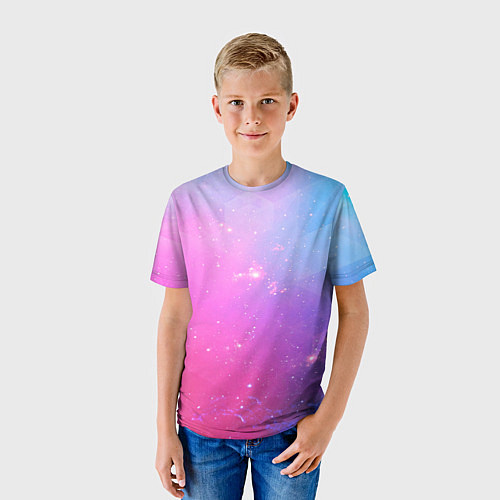 Детская футболка Звёздное геометрическое небо / 3D-принт – фото 3