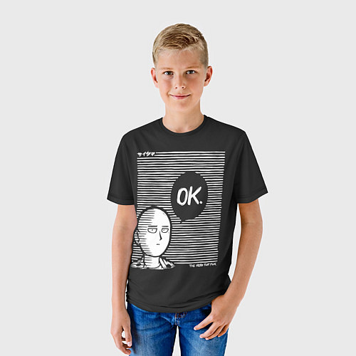 Детская футболка One punch man / 3D-принт – фото 3
