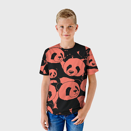 Детская футболка С красными пандами / 3D-принт – фото 3