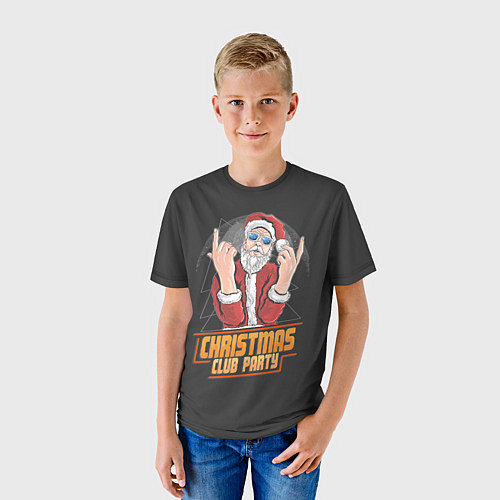 Детская футболка Рождественская вечеринка / 3D-принт – фото 3